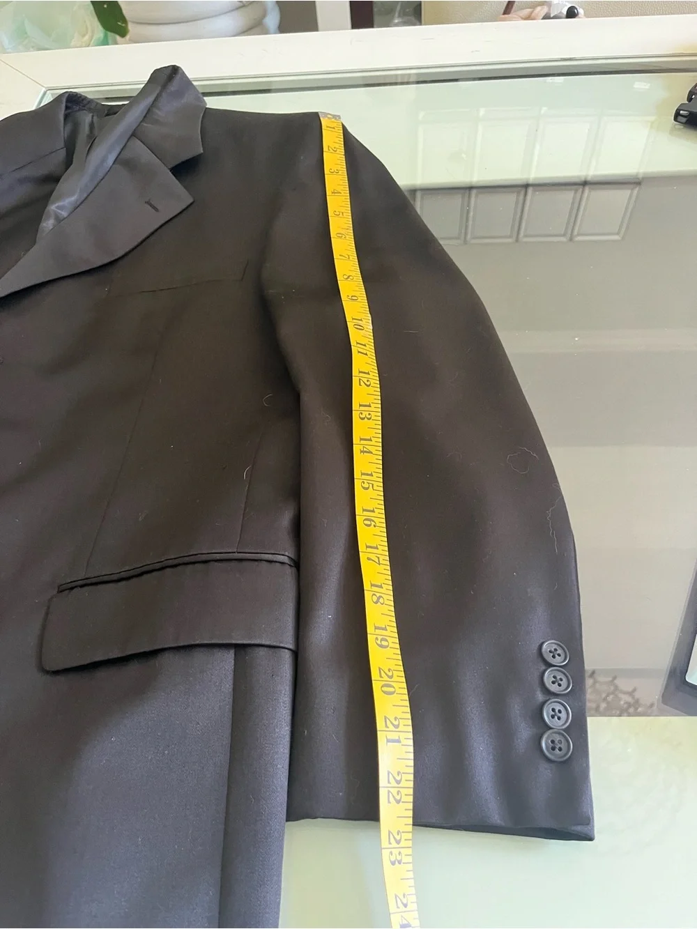 Men's Black Three-Button Two Pieces Suit